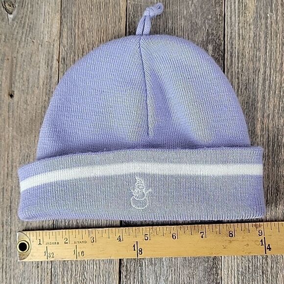 Knitted beanie with snowman - Picture 6 of 7